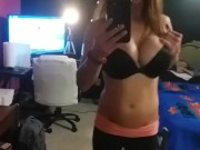 Huge Perfect TITS Transgender KimberlyGeorge Bed room clip