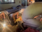 Michael Vegas spreading pussy ass