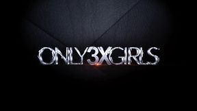 Tara Morgan, Catie Parker, and Ember Stone having a lesbian evening