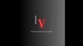 Nikki spread out in leather cuffs