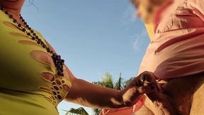 Cuckold blowjob on holidays