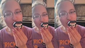 ASMR Vampire Teeth Lollipop Licking listen in headphones