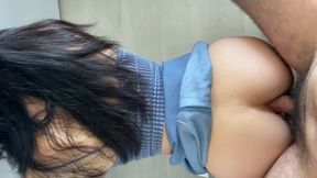 Asian Maid Analyzed In The Kitchen - Twosetduet