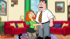 slut wife sucks neighbor s bbc and did not notice how her husband returned from work. cartoon. cuckold. blowjob