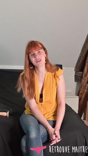 Vends-ta-culotte - Humiliating jerk off instructions by a beautiful French dominatrix   Clip 2