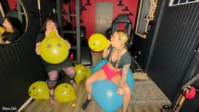 Inflating and Popping Balloons with Mars Solo and Harmony