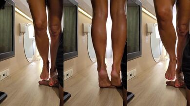 Barbie trample on cock in barefoot No.88