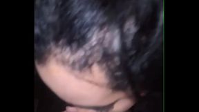 BlowjobqueenTs - Travesti gostosa de lingerie vermelha mamando o novinho na linha do trem