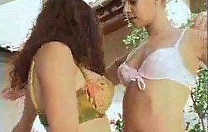 Nice curly tranny drills a chick outside