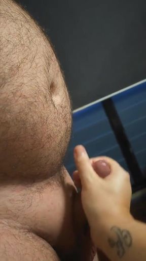 Horny mom gives tinder date a handjob   Clip 1