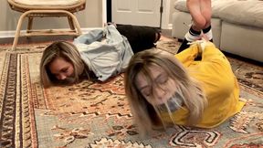 Double Trouble – Rosie Satin & Blake LaVista Bound, Gagged & Interrogated by Ruthless Tiffany Adams