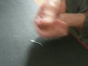 Quickie with my jeans on before work (thick load)