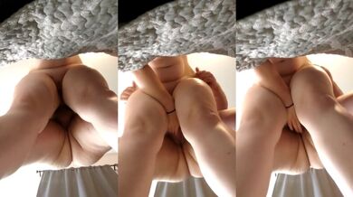 Hungry milf gets pounded from below in tight cunt doggystyle