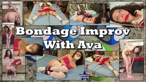 Bondage Improv With Ava - The Complete Video - Ava Sinclaire - 854x480