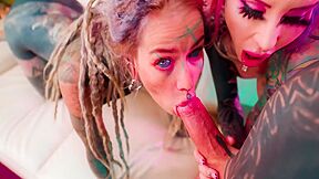 Ffm Anal Threesome Big Cock Destroying Fake Tits & Hot Alternative Pornstars - Kellie Panther And Nikolaz Zpageti