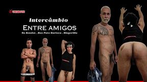 Interc&acirc_mbio entre amigos - Brasileiro comendo cuzinho do amigo paraguayo - Completo