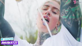 Tattooed Sluts Ass Destroyed Rough Car Wash Cum Gush