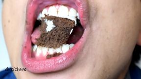 Two Hunks Savor Delicious Black Cupcakes In Mouth–Watering Gay Food Fetish Scene