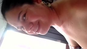 Beautiful girlfriend sucking deep throat always
