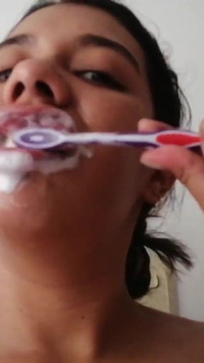 Cum Brushing and Cum Play