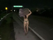 Naked on a highway