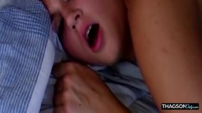Blonde Babe Stretched Wide in Sloppy Anal Pounding Session