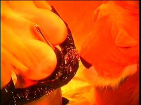 Blonde with massive juggs masturbating solo