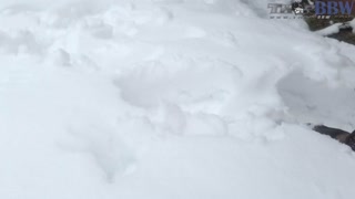 SUZEE QUE PUBLIC PISSING IN THE SNOW