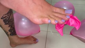 popping balloons with fingernails