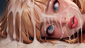 money shots – epic blonde ai bombshell facial and tight top cum baths