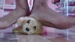 crushing stuffed toy dog electric toy indoor