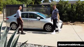 DisruptiveMovie.com - Chris Damned barebacks and deepthroats lover AJ Sloan's hungry