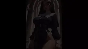 Hot nun gets stuffed by monster cock