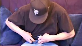 In this solo, young Shane invites us to watch him during his usual jack off routine. He fondles himself through his shorts, before giving us a look at what's growing inside.