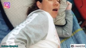 Curious Goddess milf pregnant white socks footjob fuck big clit pussy big ass asshole closeup blowjob
