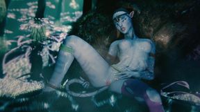 Neytiri Finds Some Naughty Alone Time Under the Tree