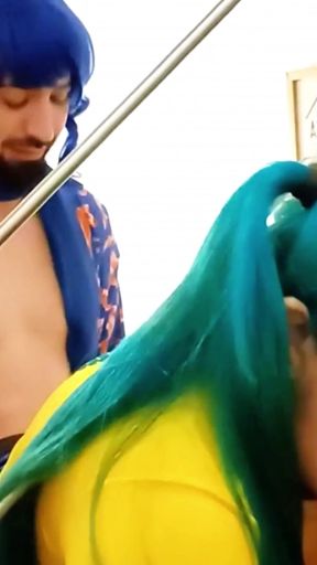 Brazilian Miku Gets Stuck On The Stairs And Kaito Gives Her More Than A Hand Part 1   Clip 1