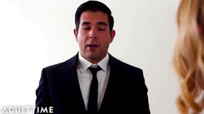 ADULT TIME Daisy Stone Keeps Businessman Occupied With Her AMAZING MILF ASS!