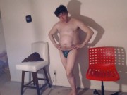 Maudau79's Brock Talks About His XXX Pornhub Channel in Skimpy Thong Made of Weed!