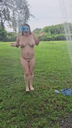 Stripping out of my WET TSHIRT.....