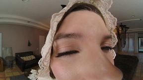 Fiona Frost deepthroats and rides in a virtual reality XXX parody