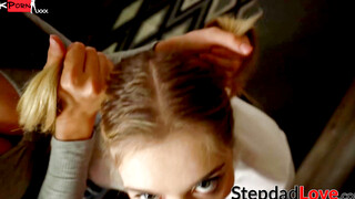 Midlife Crisis with 42yearold Latina milf Eliza Ibarra and stepdaughter, Latina goddess Anastasia Knight.