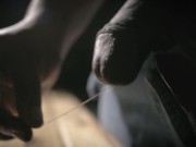 POV: You Will Swallow Every Drop of Thick Cum From My Big Black Cock, I Pull A Long Rope, Cumming