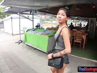 Thai teen with small body picked up by dodgy dave