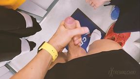 Two twinks have anal fuck in fitting room
