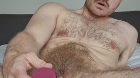 Hairy FTM Pussy Vibrator Cum And Squirt