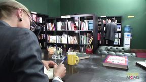 Shh, quiet, I can't help myself, 'Group Studying' in steamy adult bookstore