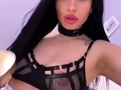 Jerking off shemale tranny solo play