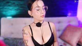 beautiful girl with glasses, very sexy