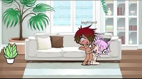 Gacha girlfriend sucks off boyfriend